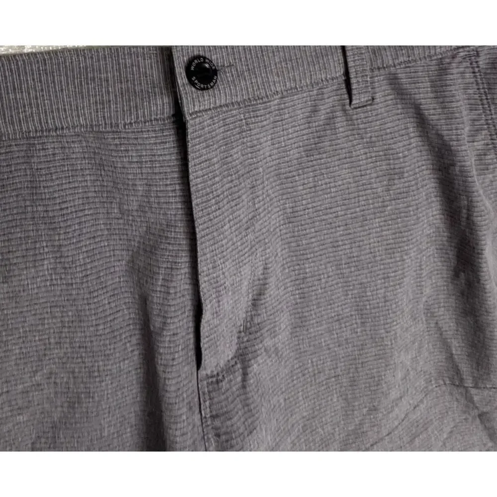 WorldWide Sportsman Mens Gray Size 32 Shorts Polyester Spandex